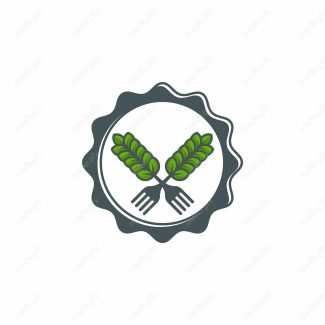 وکتور لوگو خوشه گندم و آرم کشاورزی MV000388