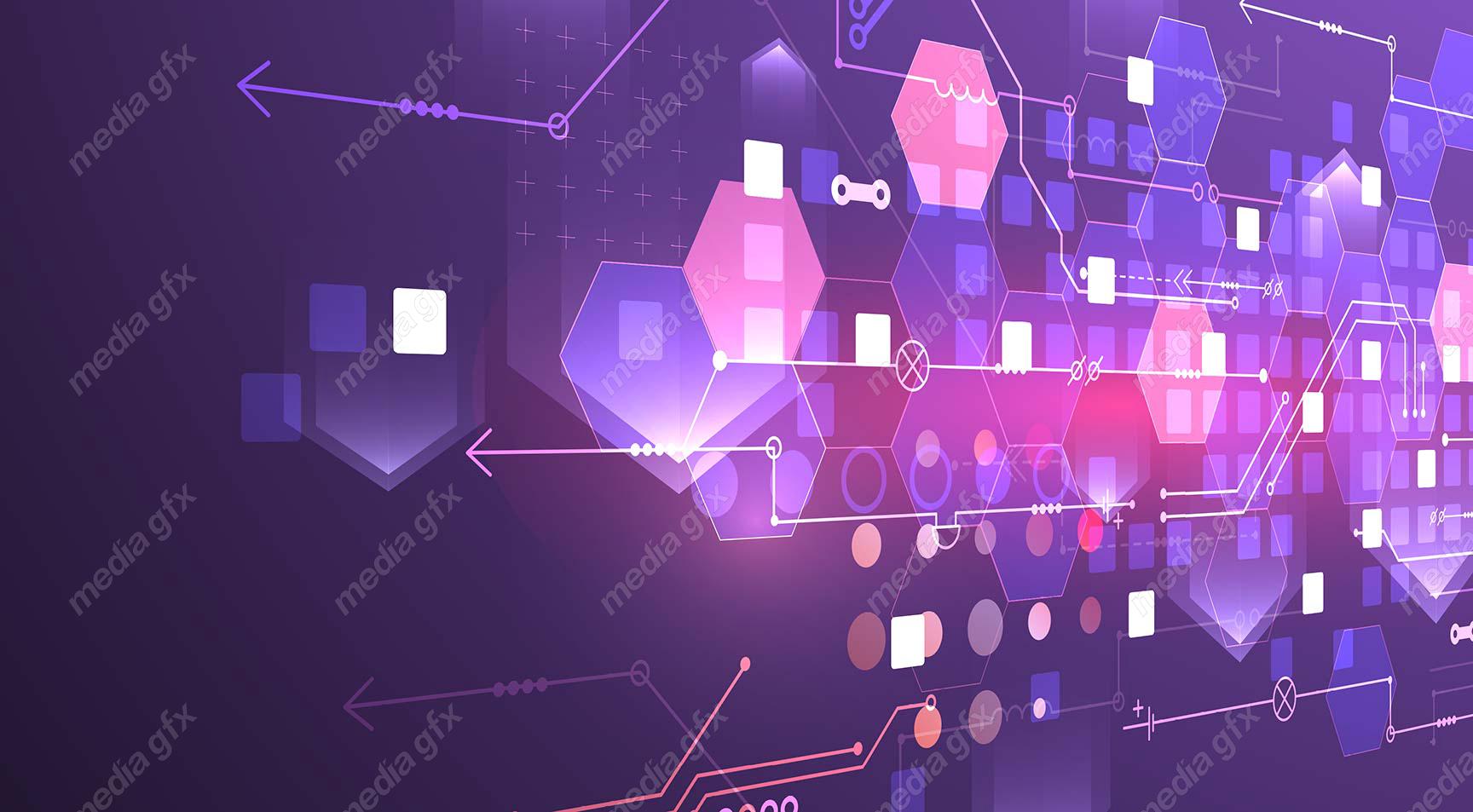 وکتور طرح پس زمینه تکنولوژی آینده مفهومی و انتزاعی MV000423