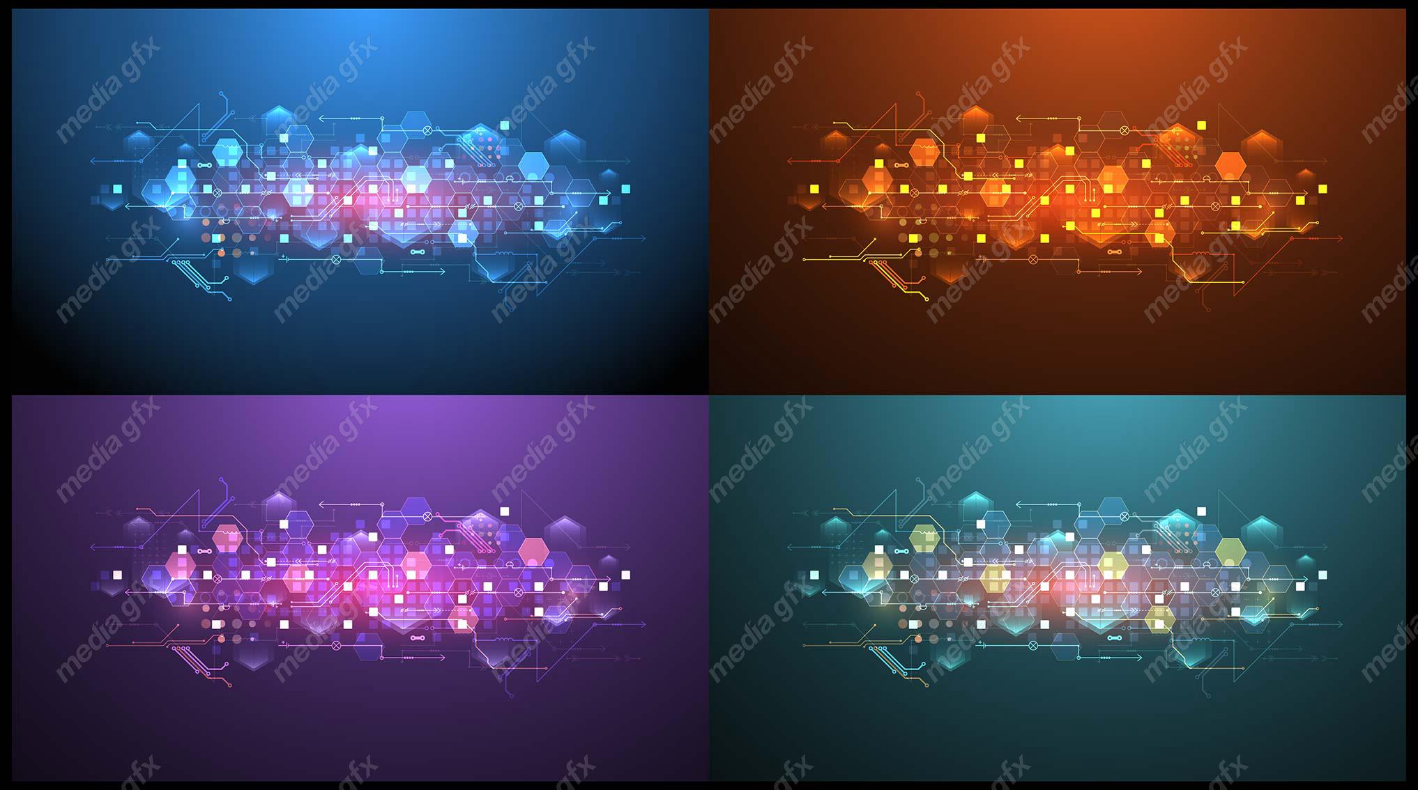 وکتور طرح پس زمینه تکنولوژی آینده مفهومی و انتزاعی MV000424