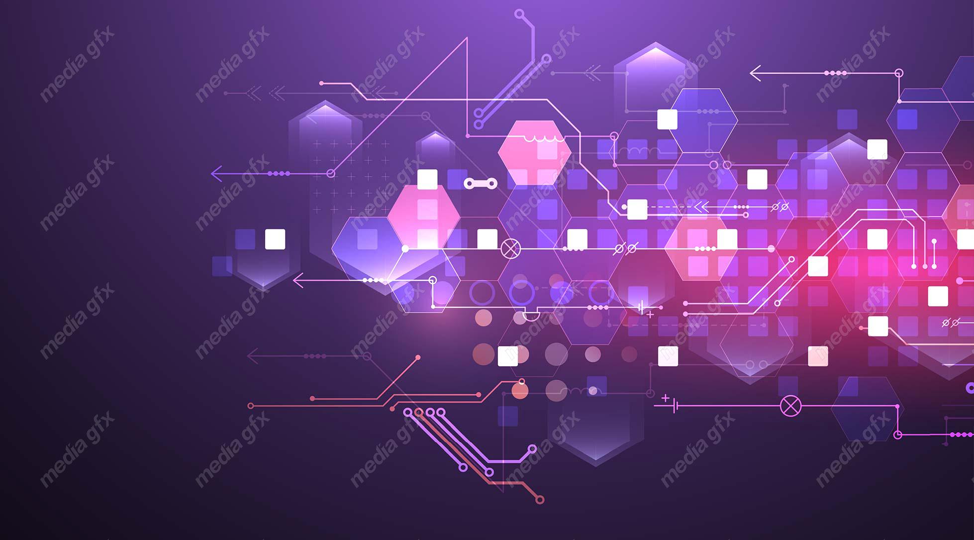 وکتور طرح پس زمینه تکنولوژی آینده مفهومی و انتزاعی MV000431