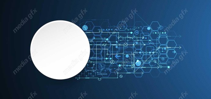 وکتور طرح پس زمینه تکنولوژی آینده مفهومی و انتزاعی MV000439