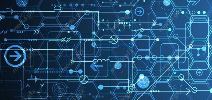 وکتور طرح پس زمینه تکنولوژی آینده مفهومی و انتزاعی MV000441