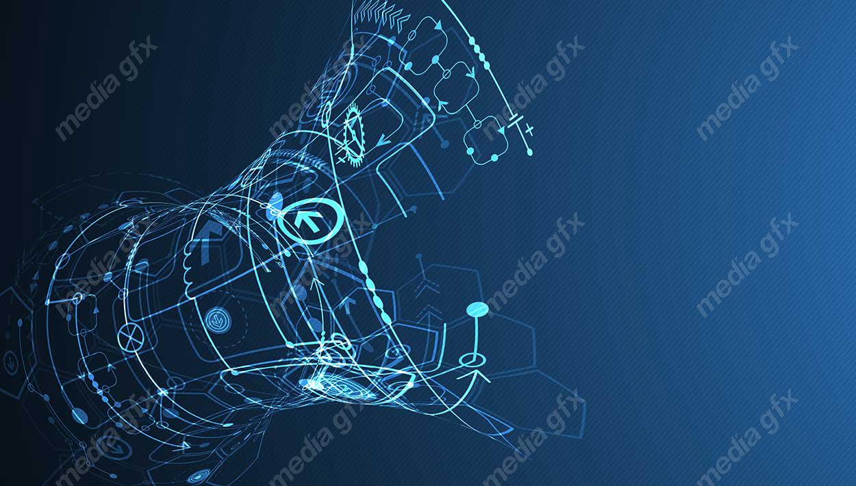 وکتور طرح پس زمینه تکنولوژی آینده مفهومی و انتزاعی MV000444