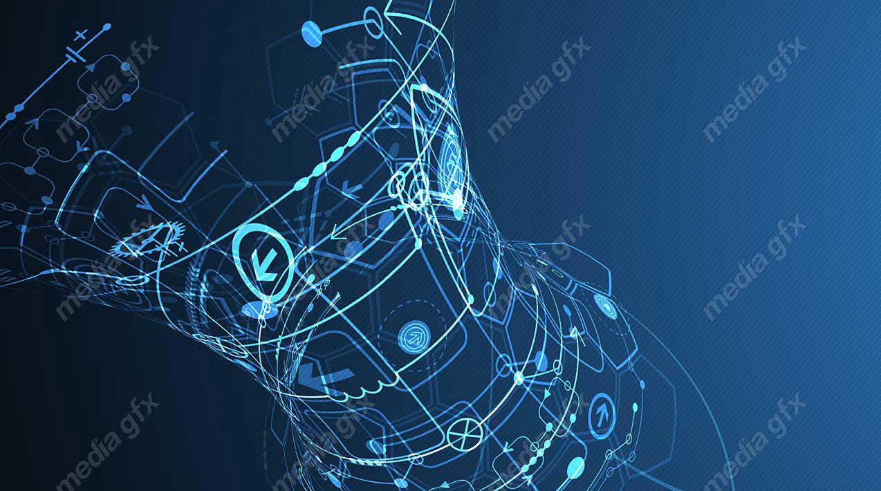 وکتور طرح پس زمینه تکنولوژی آینده مفهومی و انتزاعی MV000446