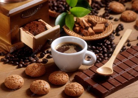 عکس با کیفیت فنجان قهوه اسپرسو MJ000458