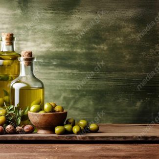 عکس با کیفیت زیتون و روغن زیتون MJ000836