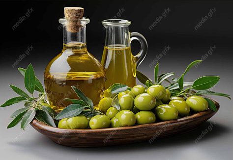 عکس با کیفیت زیتون و روغن زیتون MJ000839