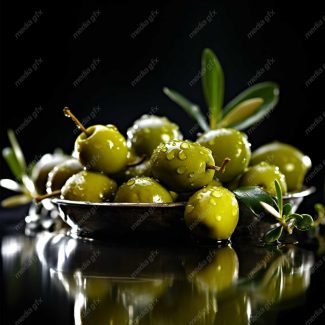 عکس با کیفیت زیتون و روغن زیتون MJ000844