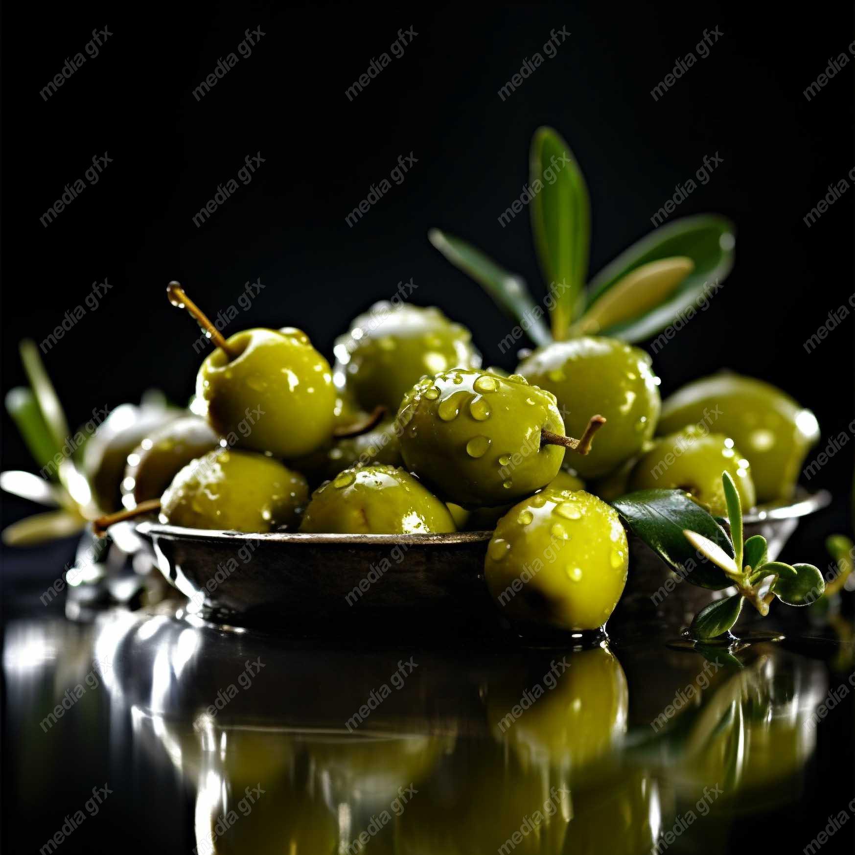 عکس با کیفیت زیتون و روغن زیتون MJ000844