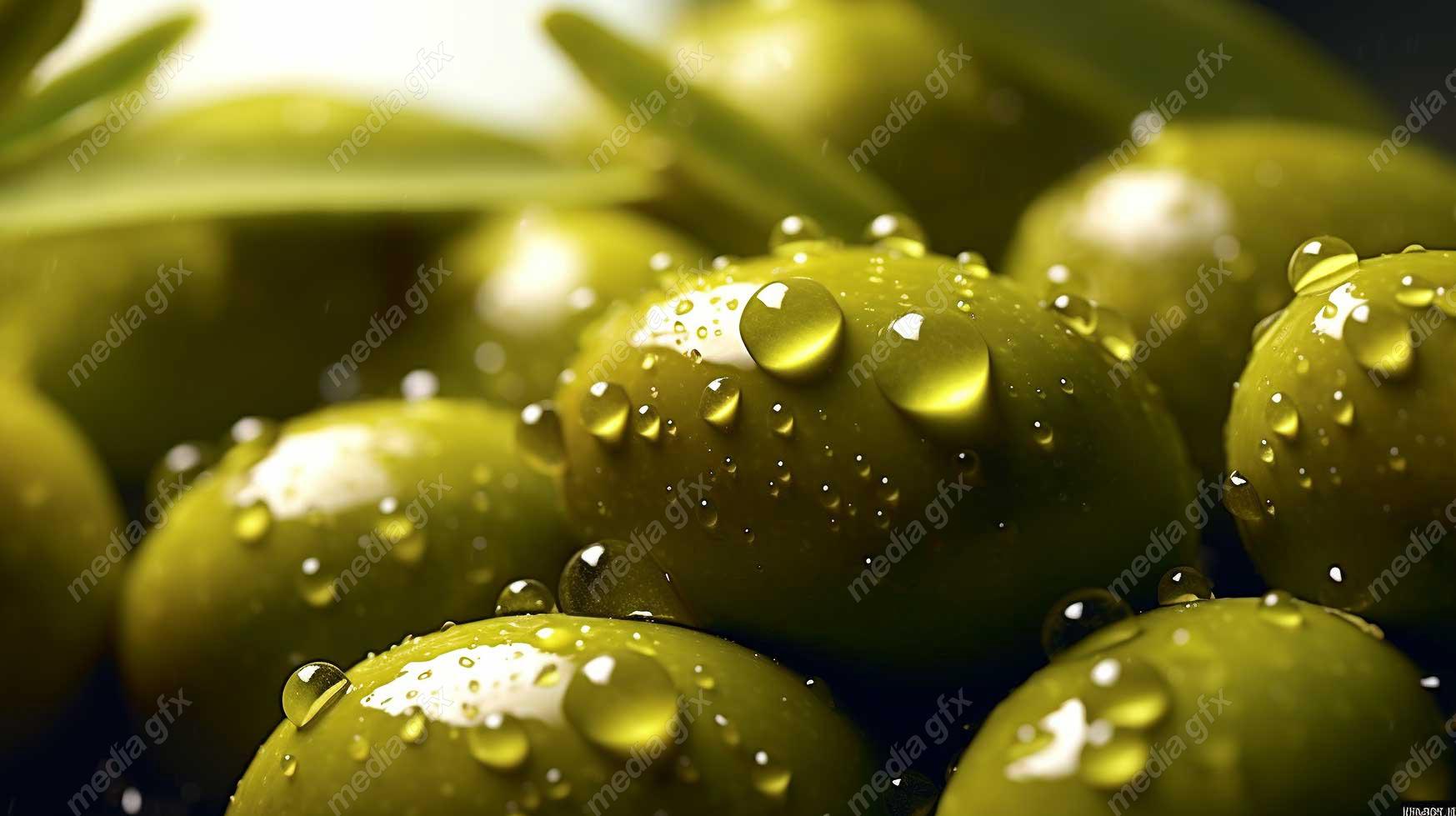 عکس با کیفیت زیتون و روغن زیتون MJ000859