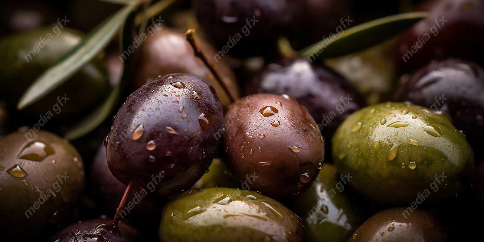 عکس با کیفیت زیتون و روغن زیتون MJ000862