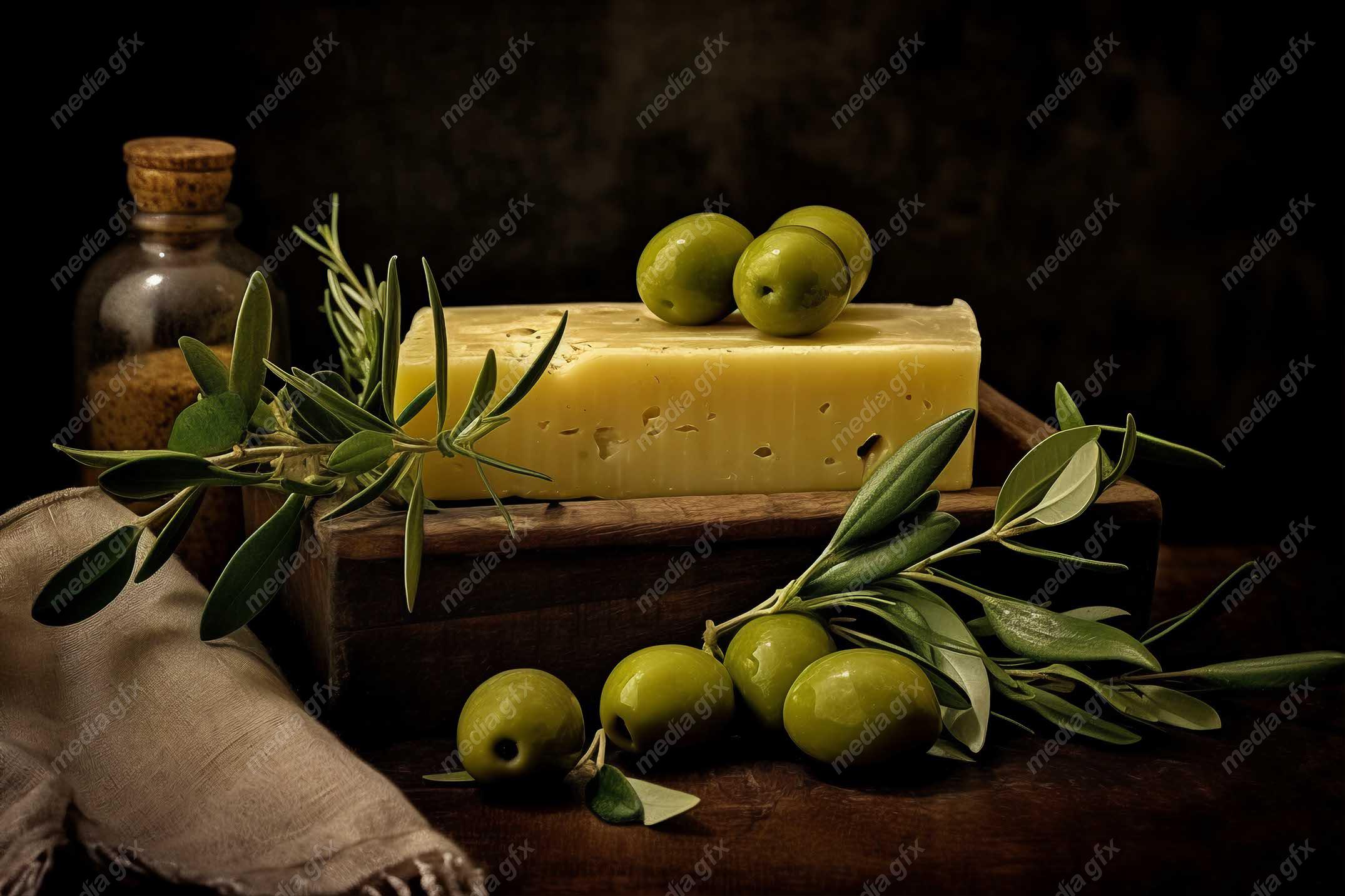 عکس با کیفیت زیتون و روغن زیتون MJ000864