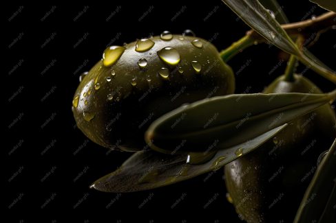 عکس با کیفیت زیتون و روغن زیتون MJ000873