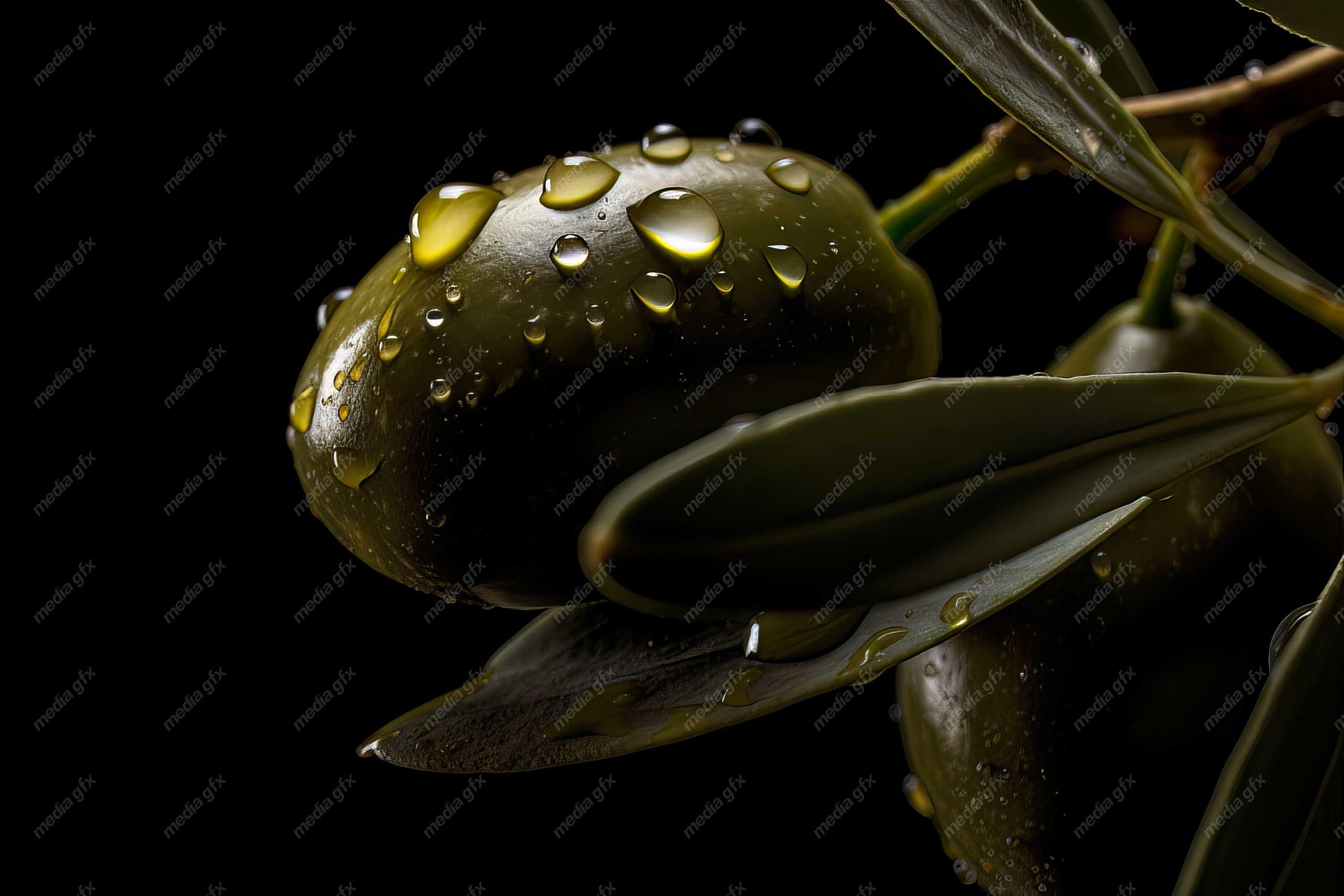 عکس با کیفیت زیتون و روغن زیتون MJ000873