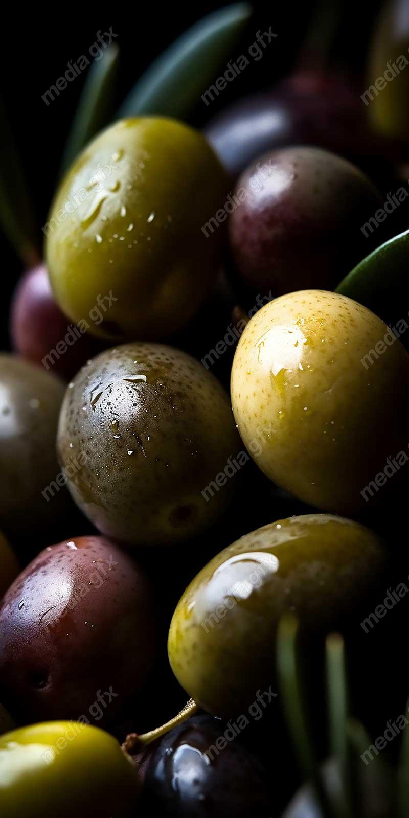 عکس با کیفیت زیتون و روغن زیتون MJ000876