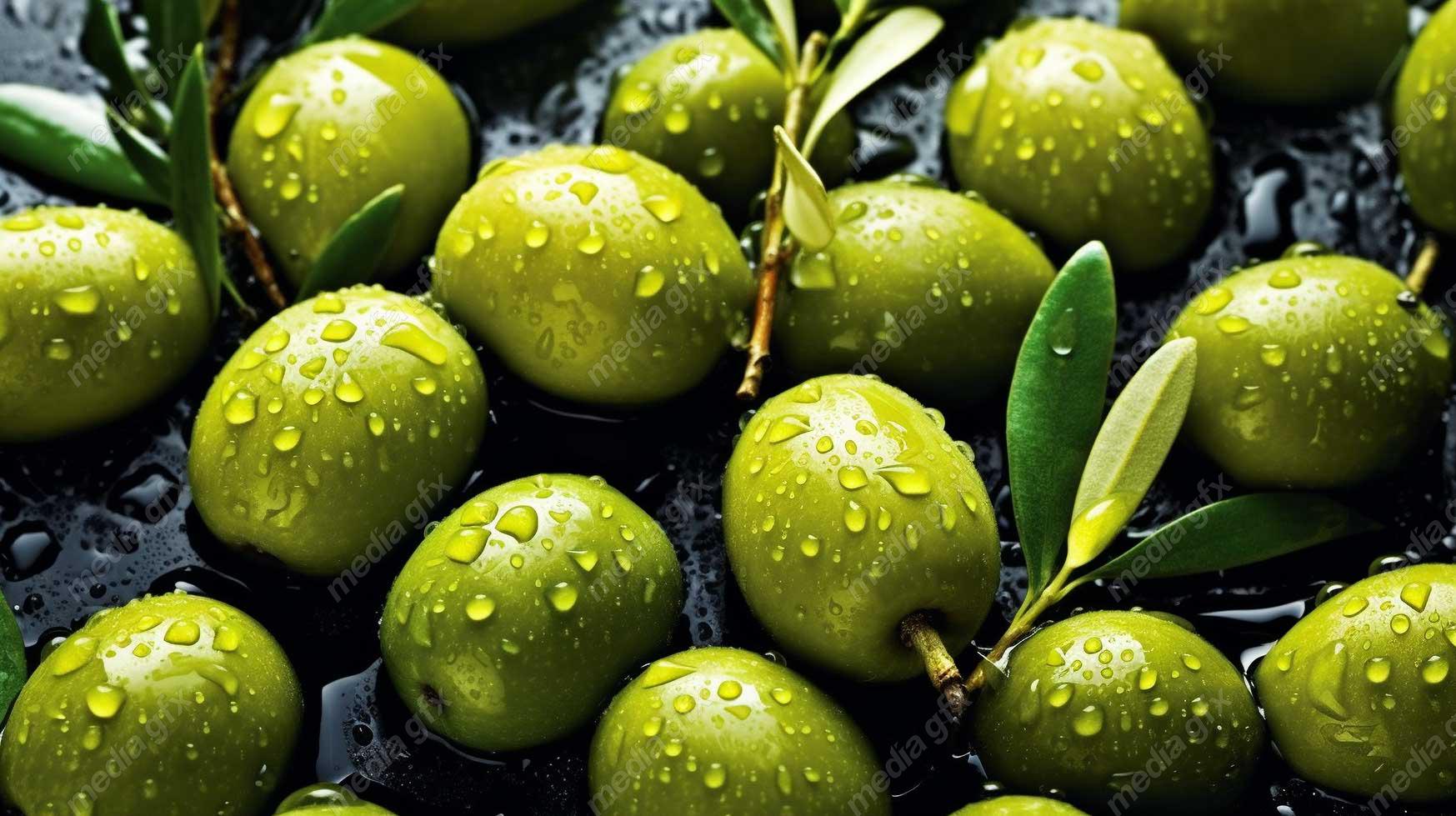 عکس با کیفیت زیتون و روغن زیتون MJ000877