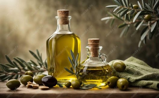 عکس با کیفیت زیتون و روغن زیتون MJ000885