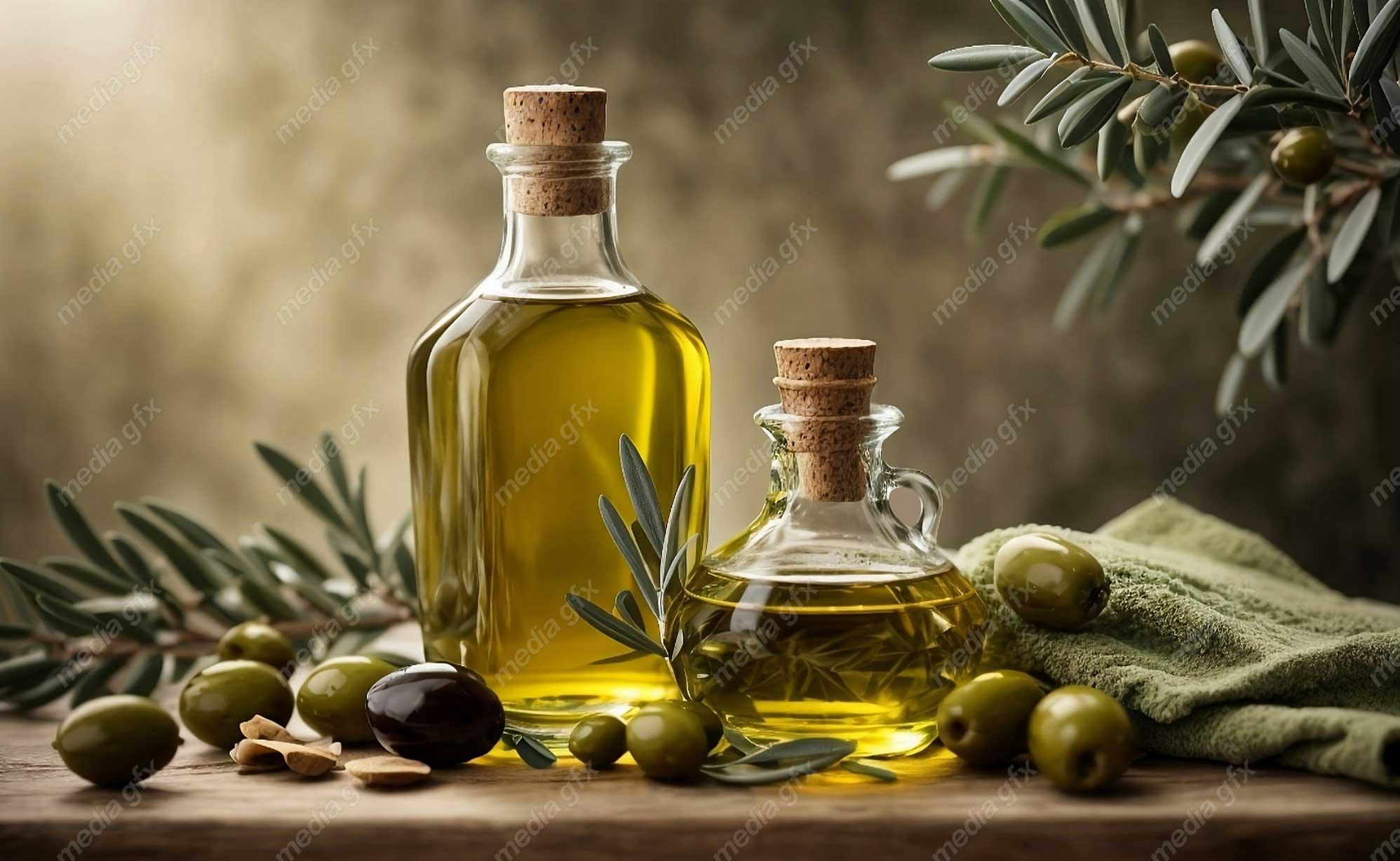 عکس با کیفیت زیتون و روغن زیتون MJ000885