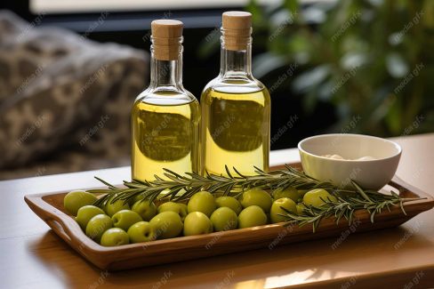 عکس با کیفیت زیتون و روغن زیتون MJ000889