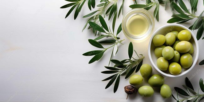 عکس با کیفیت زیتون و روغن زیتون MJ000891