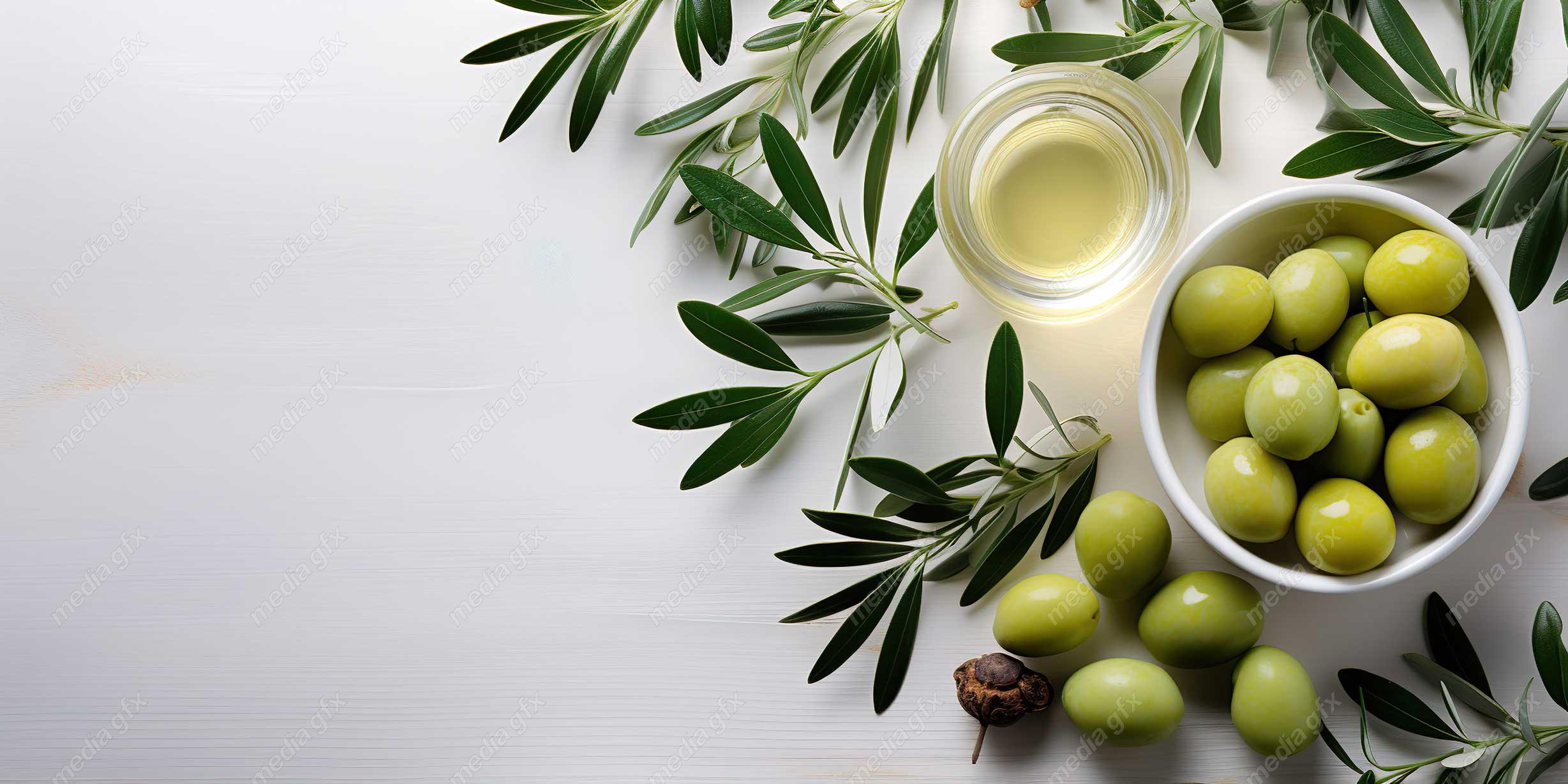 عکس با کیفیت زیتون و روغن زیتون MJ000891