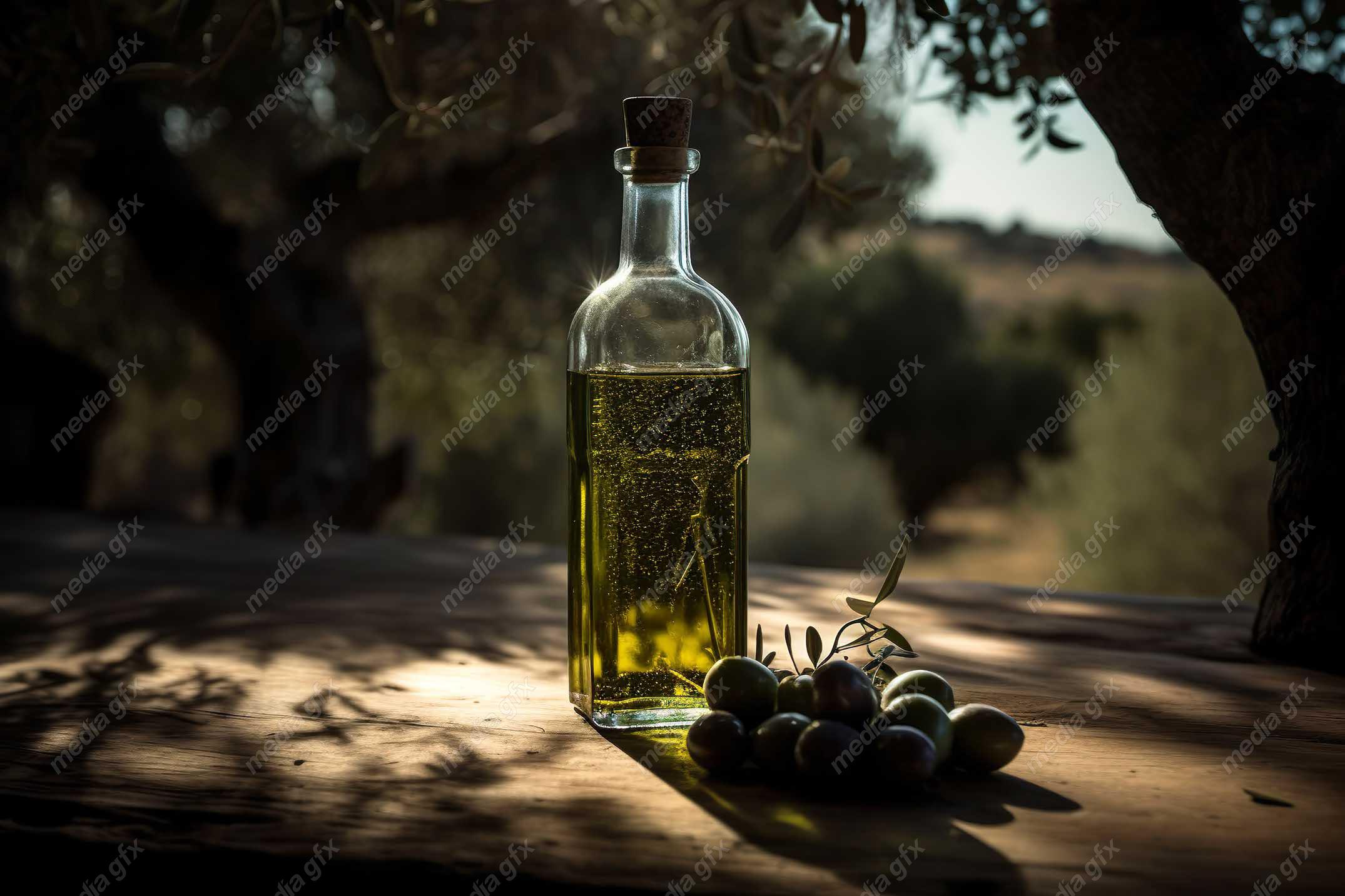 عکس با کیفیت زیتون و روغن زیتون MJ000893