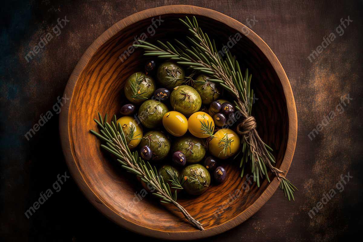 عکس با کیفیت زیتون و روغن زیتون MJ000908