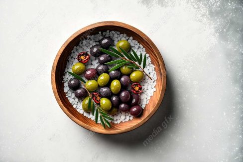 عکس با کیفیت زیتون و روغن زیتون MJ000909