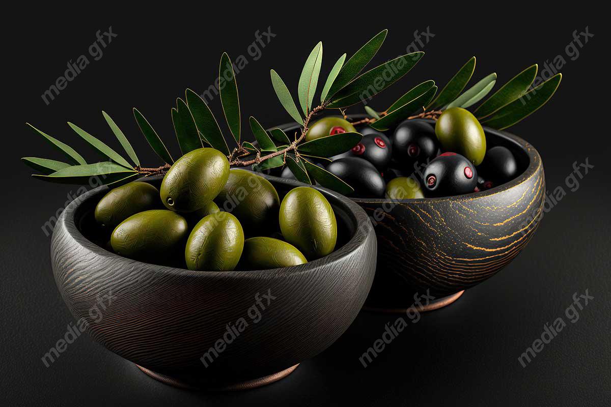 عکس با کیفیت زیتون و روغن زیتون MJ000910