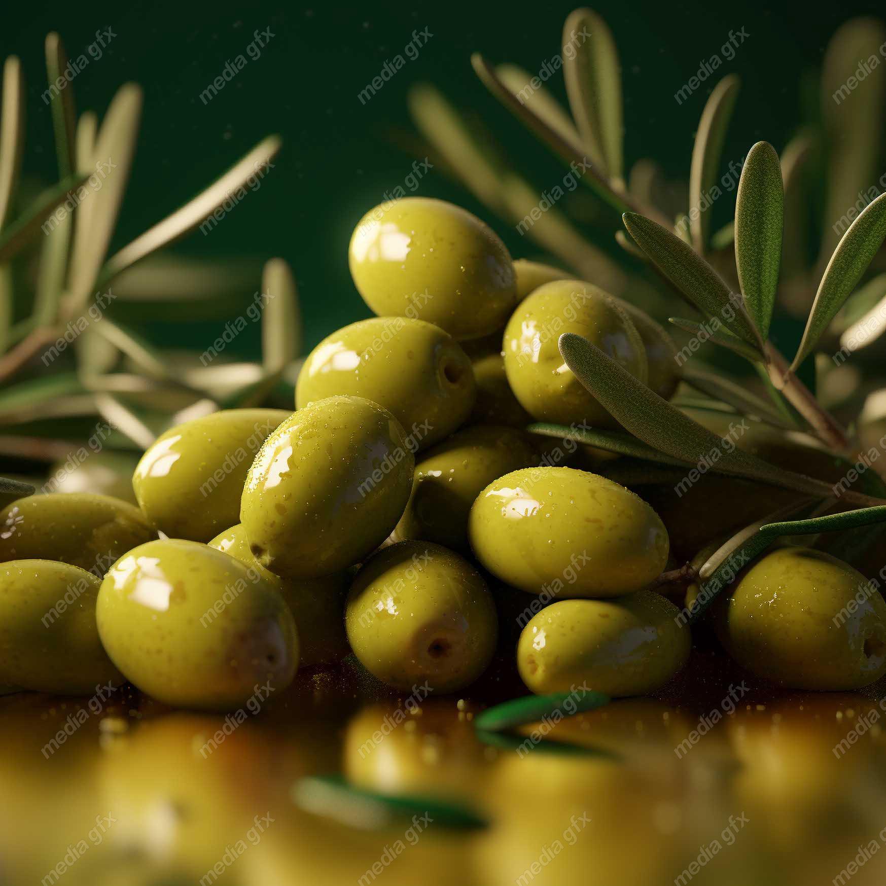 عکس با کیفیت زیتون و روغن زیتون MJ000917