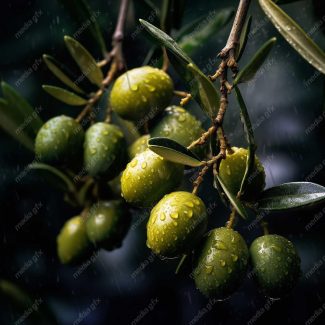 عکس با کیفیت زیتون و روغن زیتون MJ000924