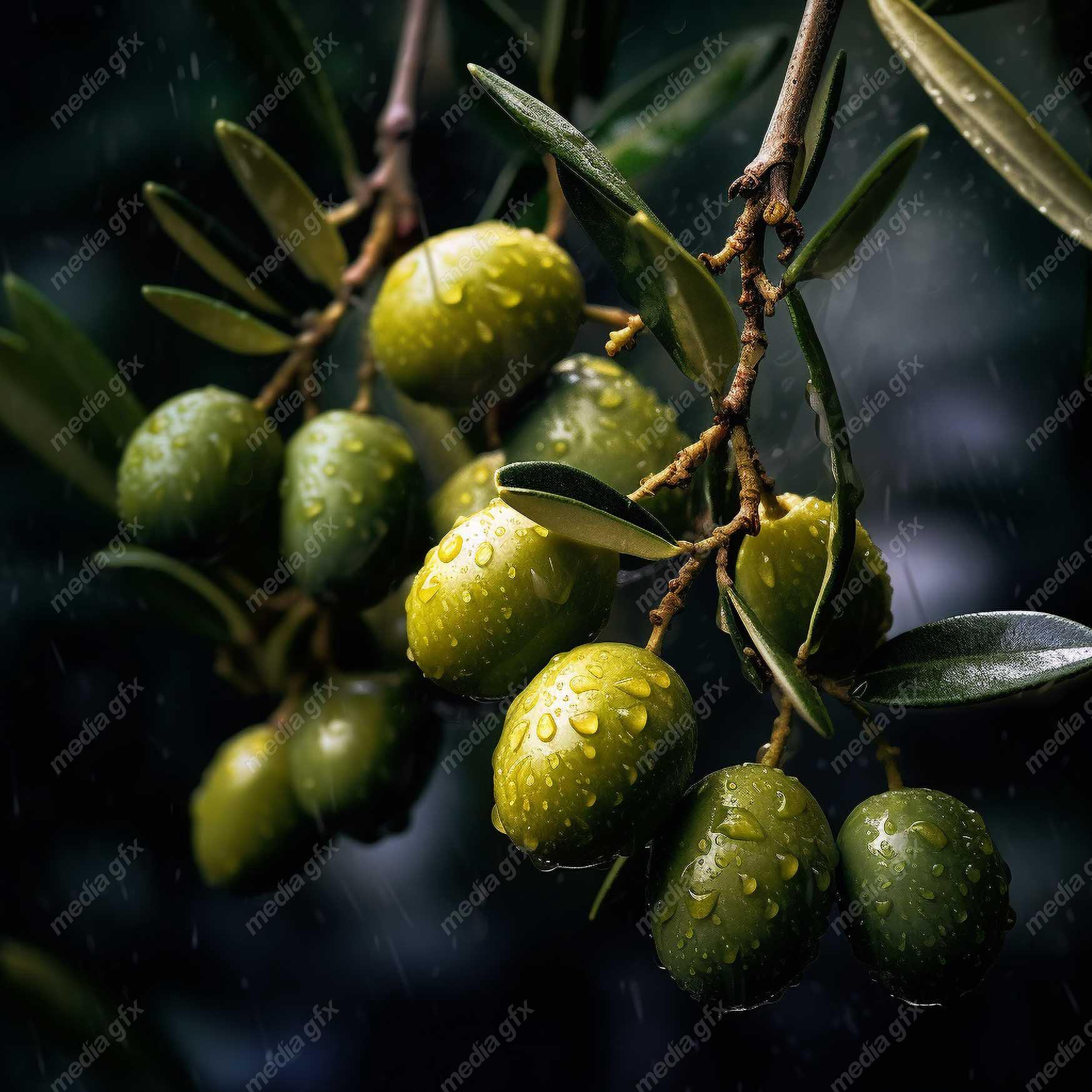 عکس با کیفیت زیتون و روغن زیتون MJ000924