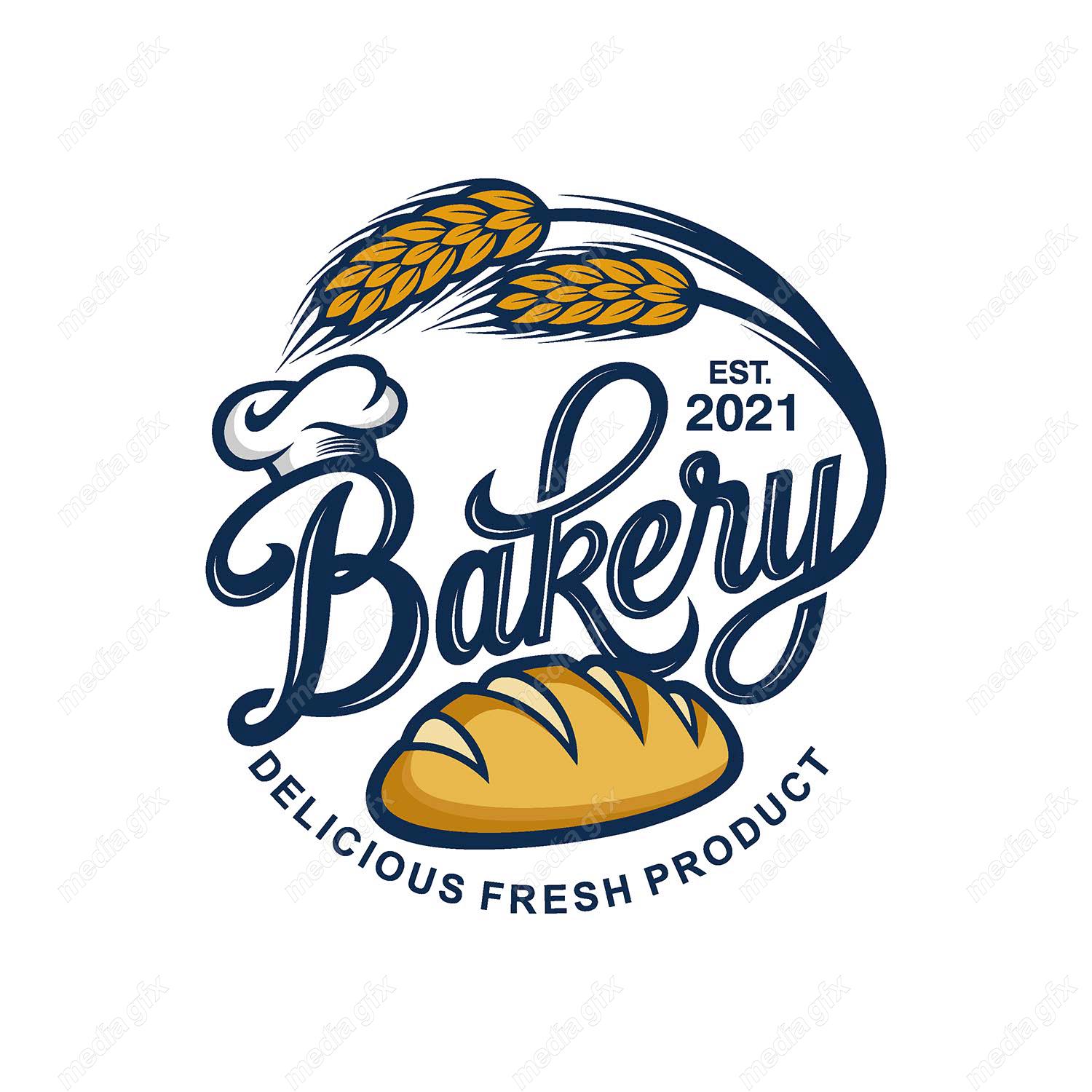 وکتور  لوگو ی نانوایی و شیرینی پزی MV000935