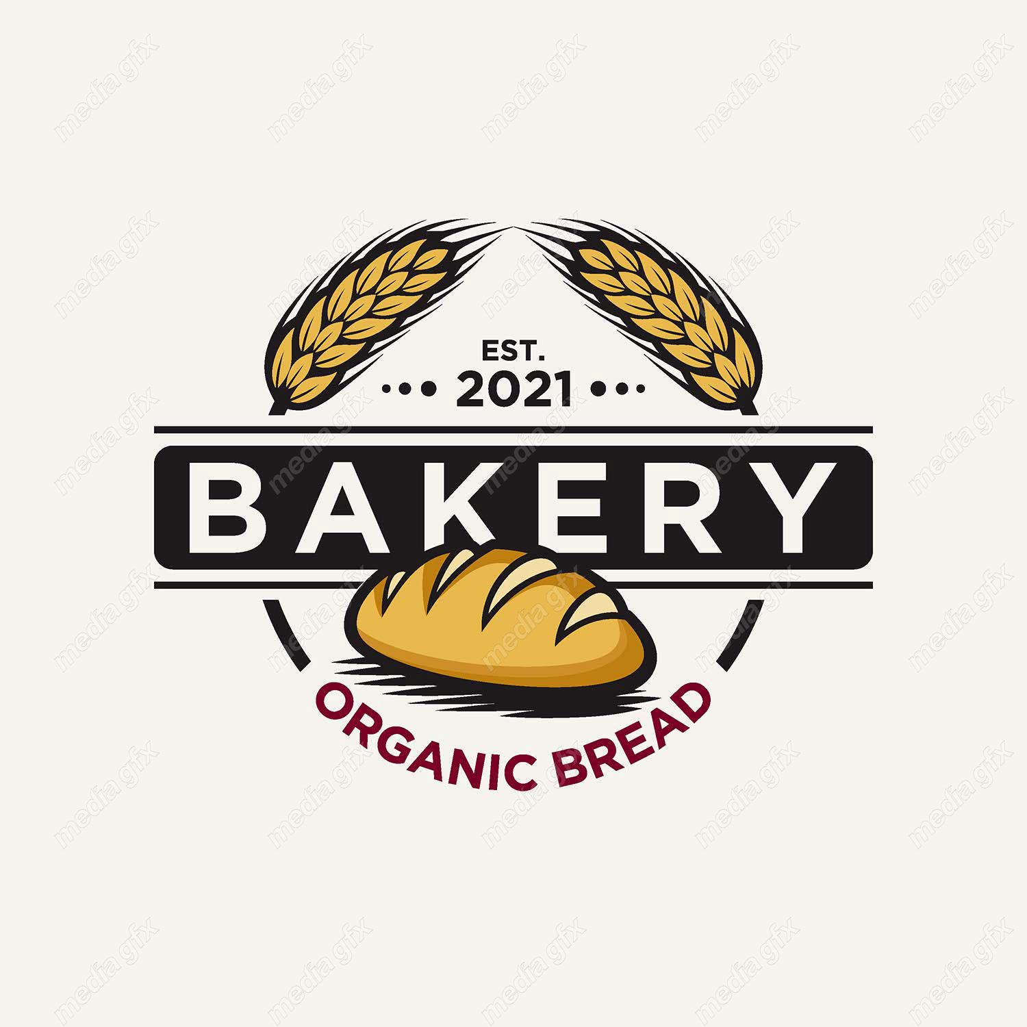 وکتور  لوگو ی نانوایی و شیرینی پزی MV000936