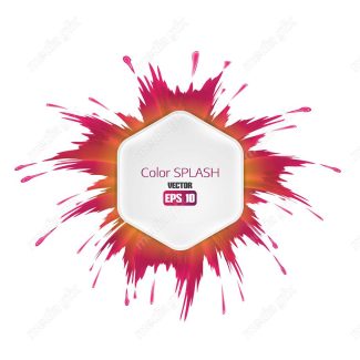 وکتور براش رنگی و پاشش رنگ انتزاعی MV000940