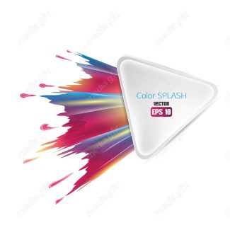 وکتور براش رنگی و پاشش رنگ انتزاعی MV000942