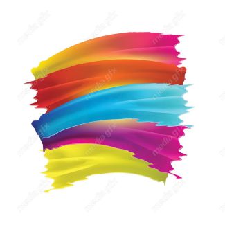 وکتور براش رنگی و پاشش رنگ انتزاعی MV000944