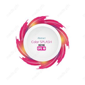 وکتور براش رنگی و پاشش رنگ انتزاعی MV000948