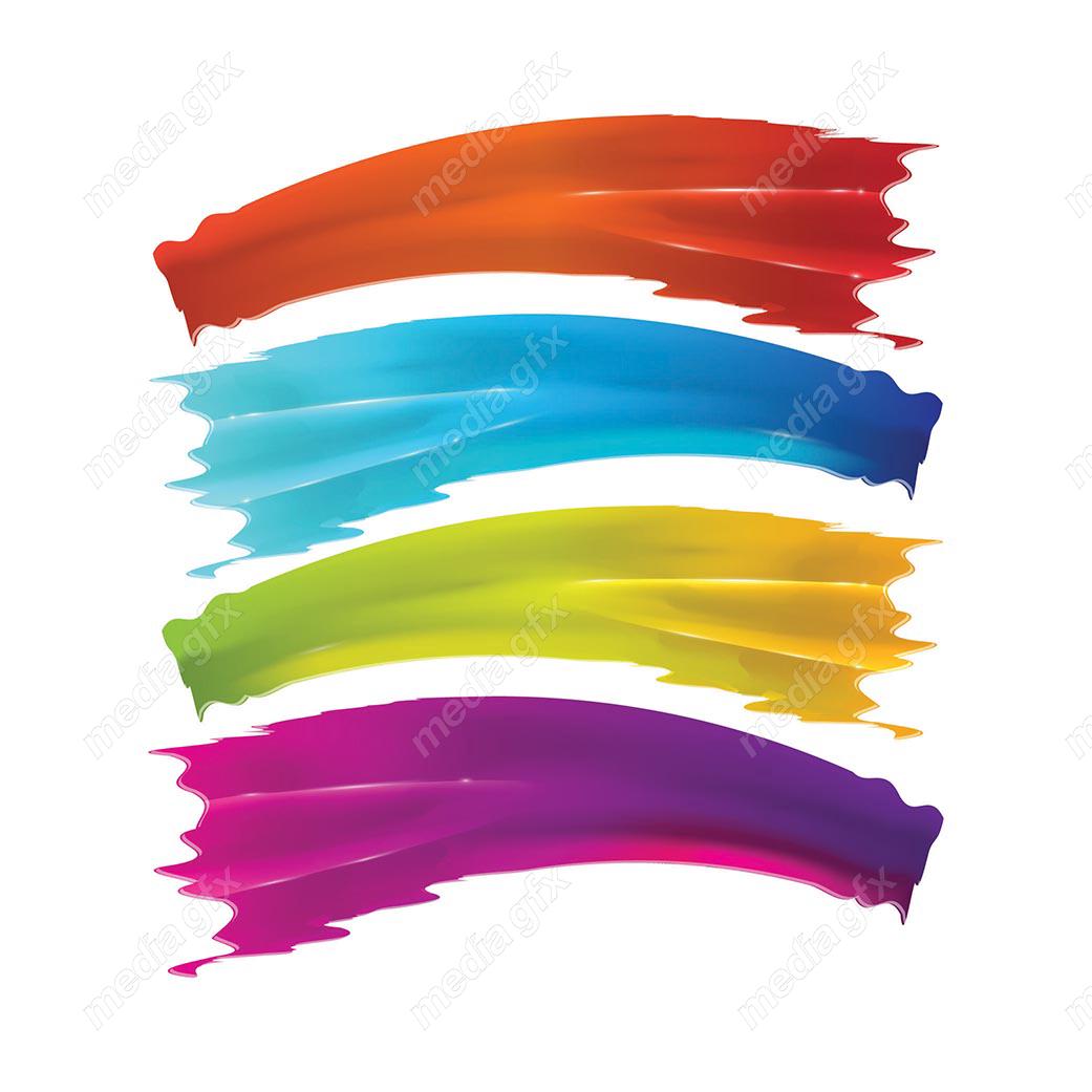 وکتور براش رنگی و پاشش رنگ انتزاعی MV000953