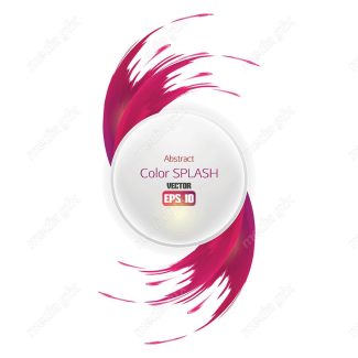 وکتور براش رنگی و پاشش رنگ انتزاعی MV000958