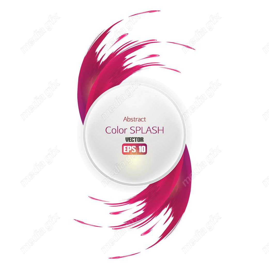 وکتور براش رنگی و پاشش رنگ انتزاعی MV000958