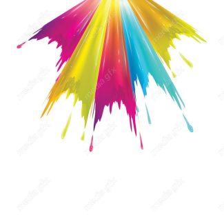 وکتور براش رنگی و پاشش رنگ انتزاعی MV000959