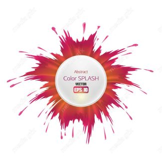 وکتور براش رنگی و پاشش رنگ انتزاعی MV000962