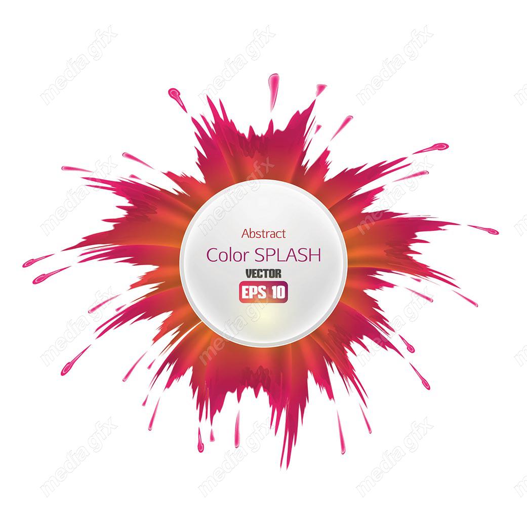 وکتور براش رنگی و پاشش رنگ انتزاعی MV000962