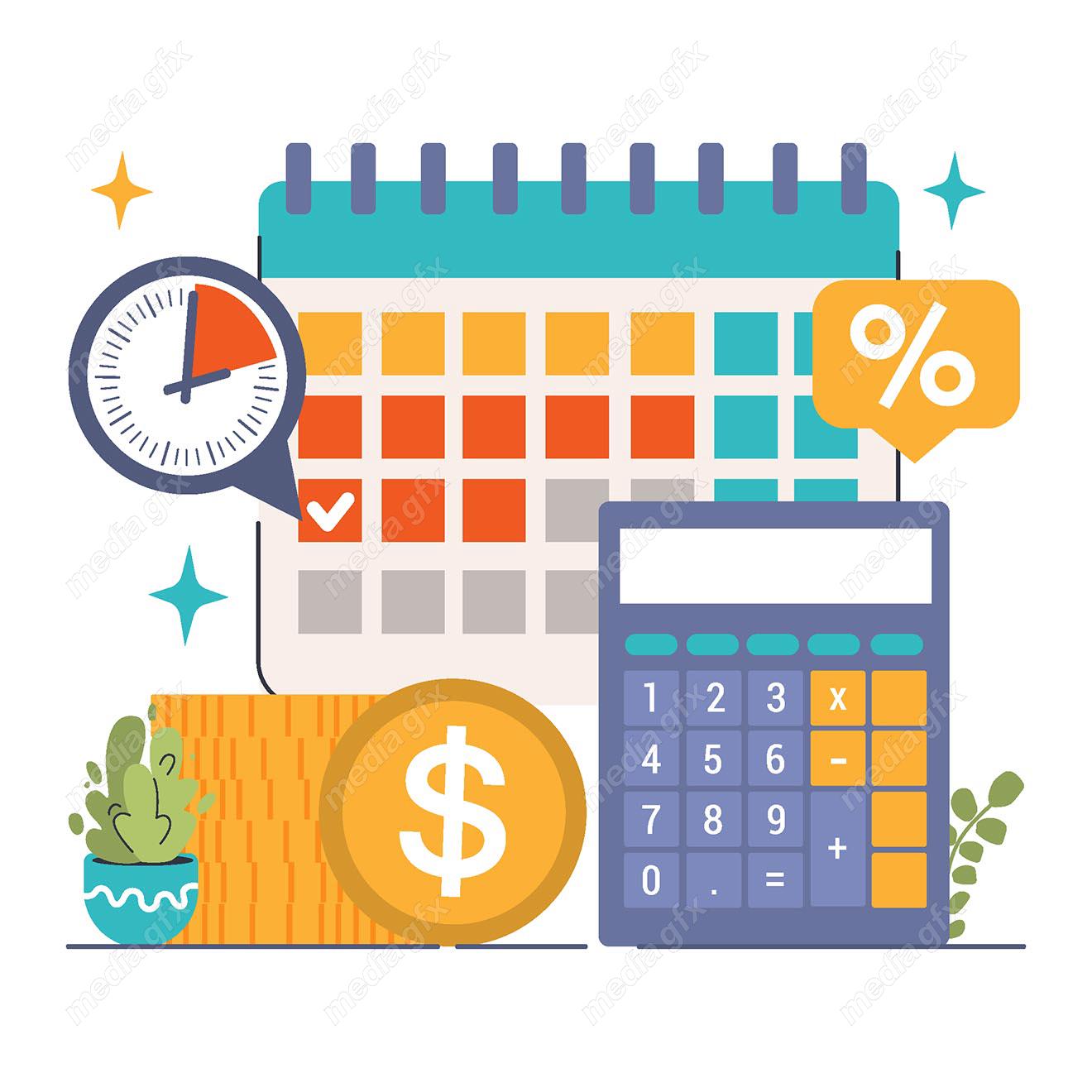 وکتور وام، پس انداز، مشاوره مالی و امور بانکی MV000972