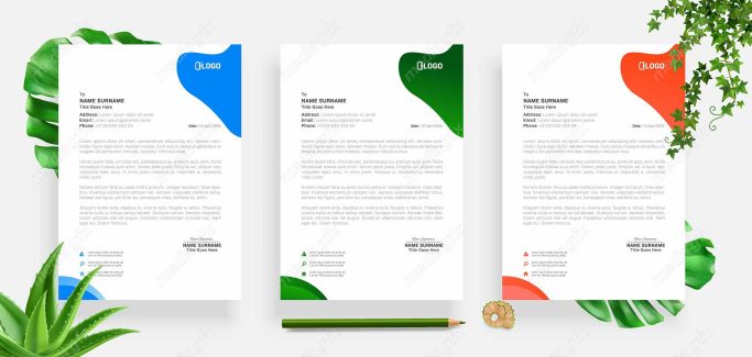 دانلود رایگان وکتور طرح سربرگ و پابرگ اداری شیک و زیبا MV001039