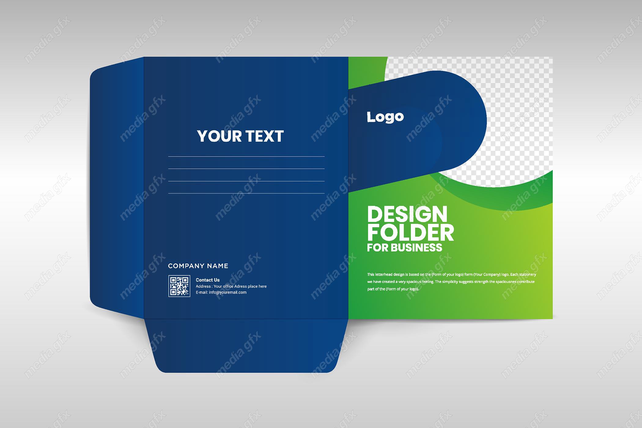 دانلود رایگان وکتور طرح آماده فولدر اداری شیک و رسمی MV001056