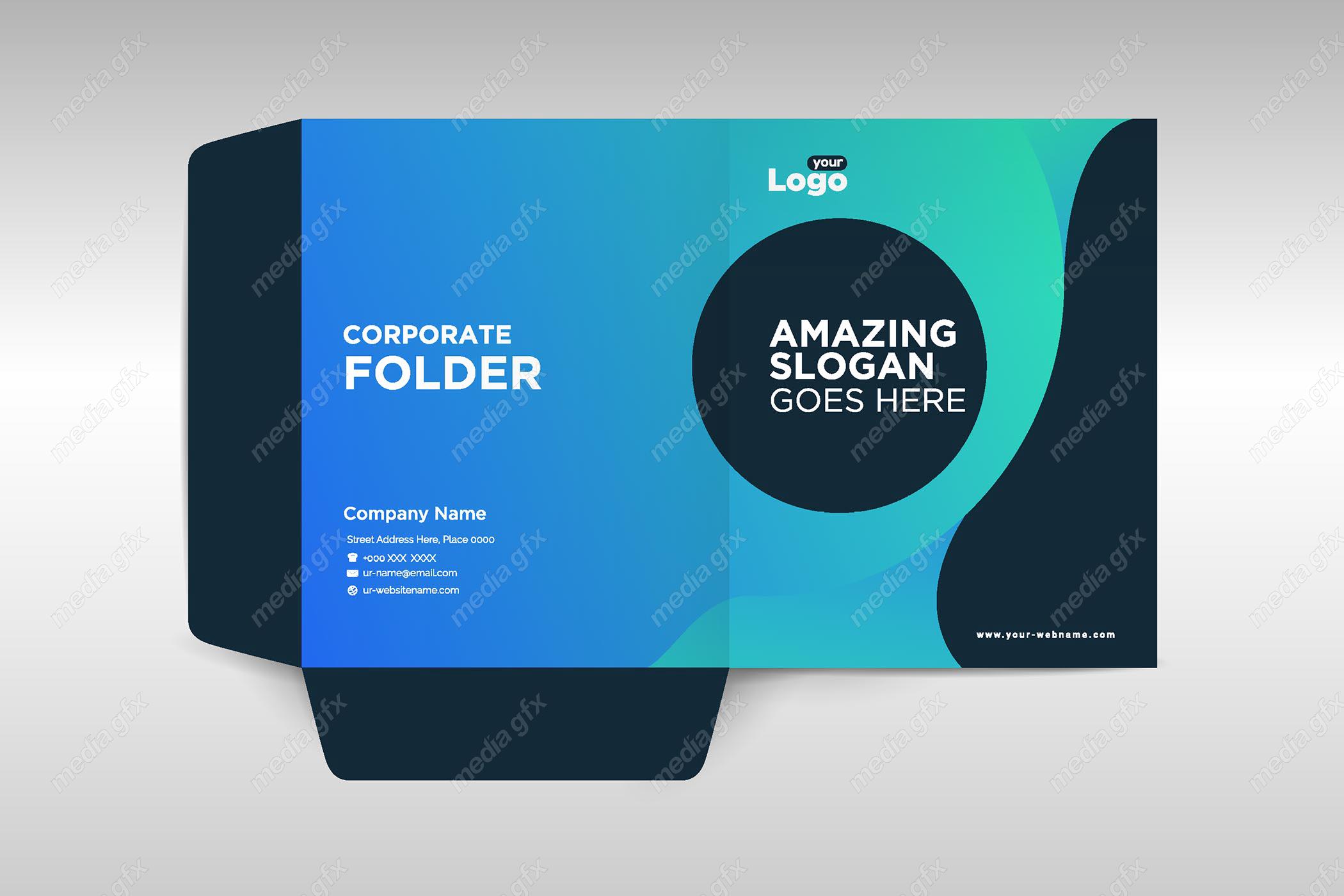 دانلود رایگان وکتور طرح آماده فولدر اداری شیک و رسمی MV001067