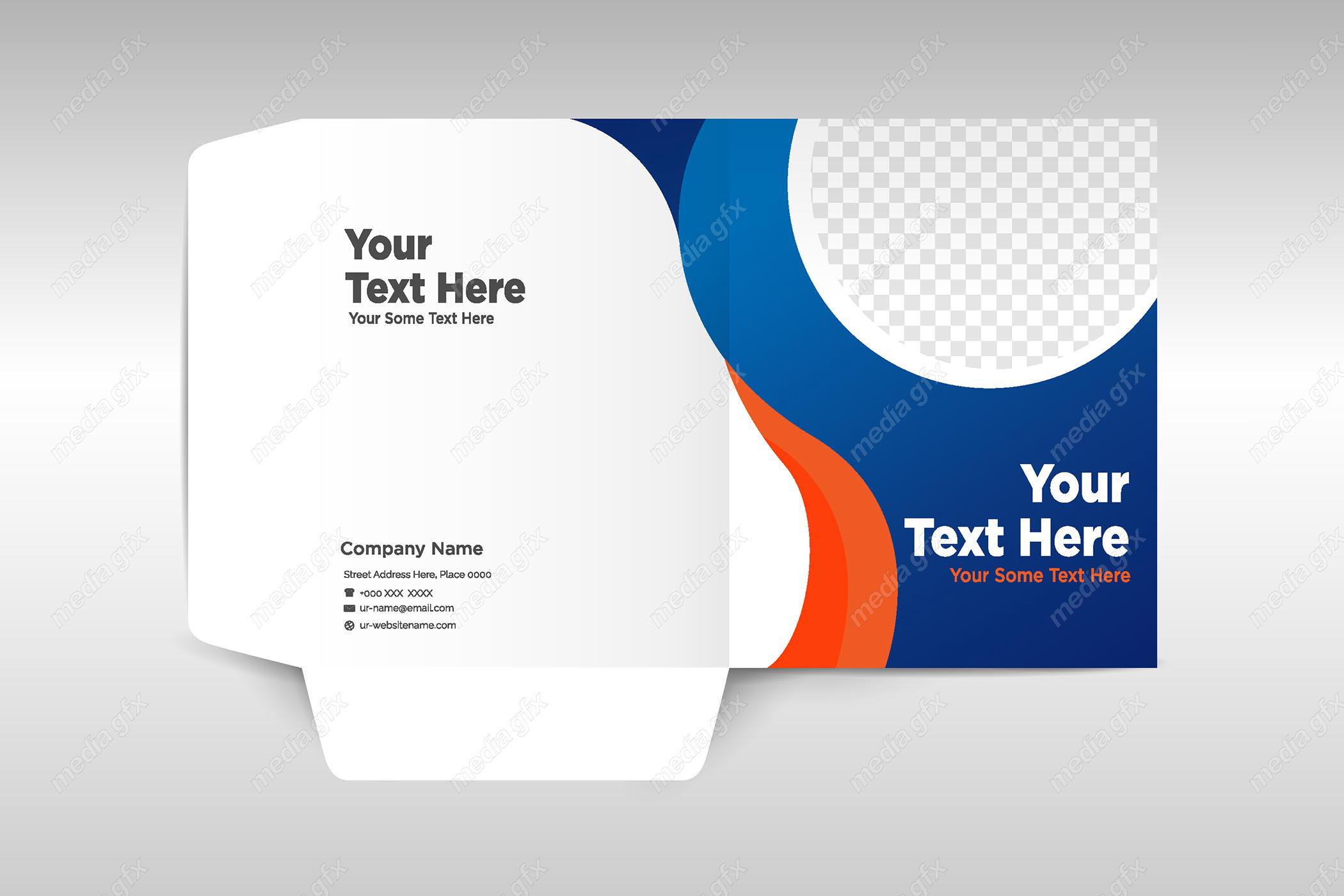 دانلود رایگان وکتور طرح آماده فولدر اداری شیک و رسمی MV001069