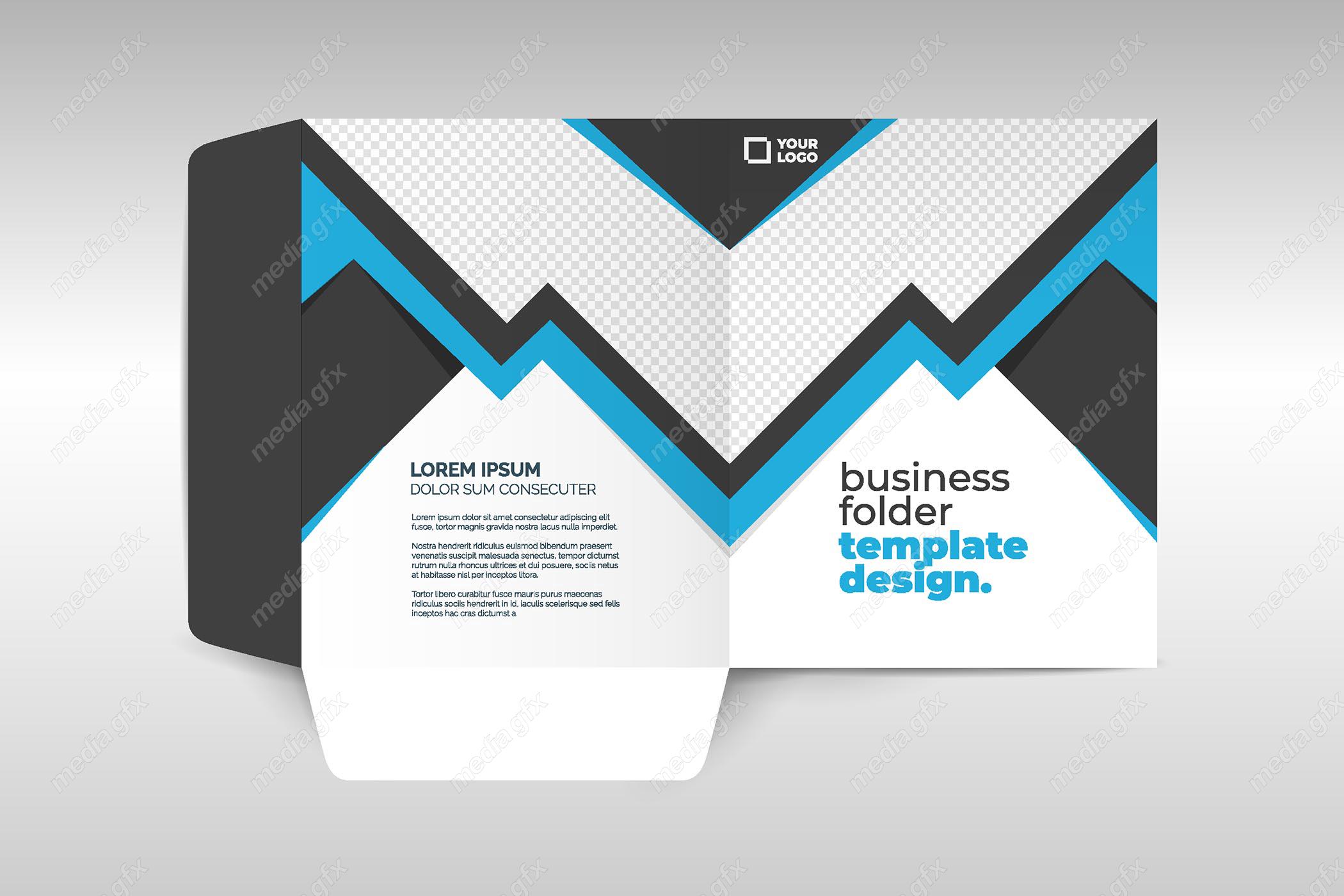 دانلود رایگان وکتور طرح آماده فولدر اداری شیک و رسمی MV001085